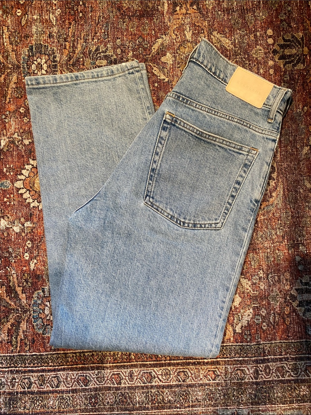 Everlane The Way High, Light Blue Denim Jeans. Size 27.